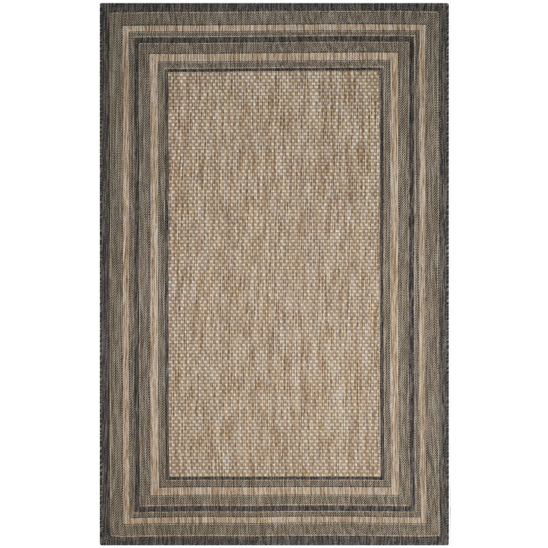 Alcott Hill Rockbridge Natural/Black Indoor/Outdoor Area Rug & Reviews